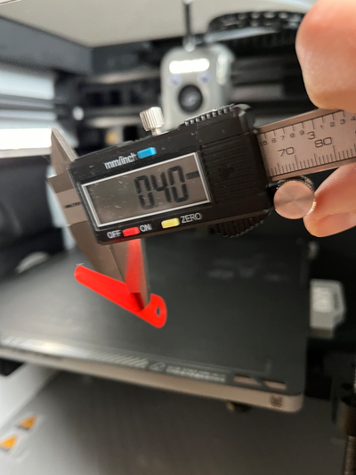 bed tramming feeler gauge 04 mm non-destructive leveling bambu x1 p1 series remixed by raz 3d printer accessories calibration tool level levelling abl quick first layer 3d print model - Mito3D
