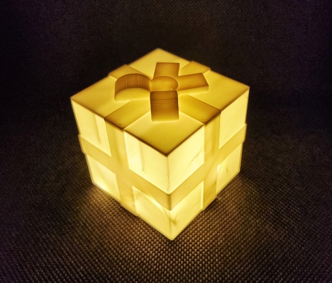 glühend led geschenk box vase modus neu gemischt by abonnieren haushalt feierlichkeiten dekoration weihnachten dekor glühen ledmount leiste inhaber licht weihnachtsdekorationen 3d print model - Mito3D