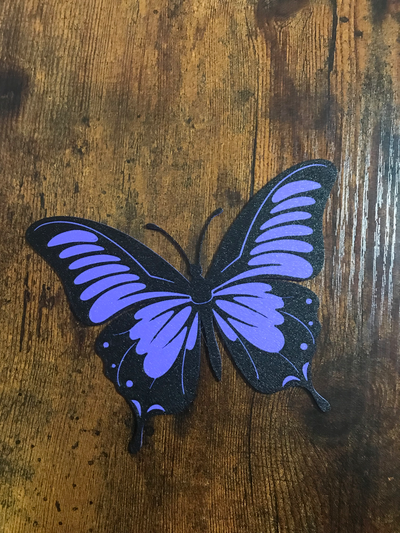 violet papillon by lent atelier art 2d papillons mouche gamins forêt ams ciel 3d print model - Mito3D