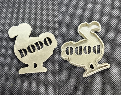 dodo kuş kurabiye kesici by üçlü atölye sanat heykeller yemek pişirme dekorasyon kalıbı 3dcookiecutters cookiestamp kurabiye cookiescutter christmascookiecutter pişirmek 3d print model - Mito3D