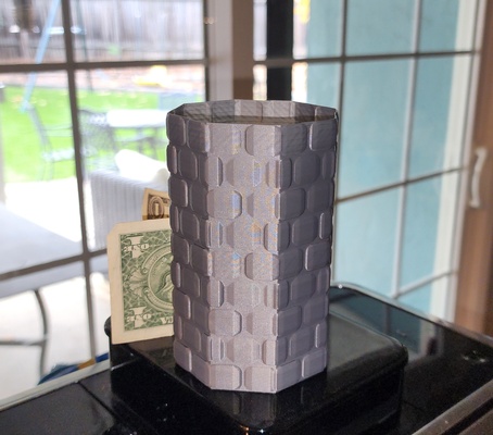stone brick octagonal tower - spiral vase mode by triplegworkshop art sculptures 3d print model - Mito3D