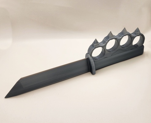 pain train tonto knife 3 sizes remixed by triplegworkshop props & cosplays replica weapon cosplay war armor knuckles brass brassknuckles knuckleduster paintrain 3d print model - Mito3D
