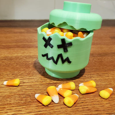 oh no a candy head jar by mydesoto household festivities 3d print model - Mito3D