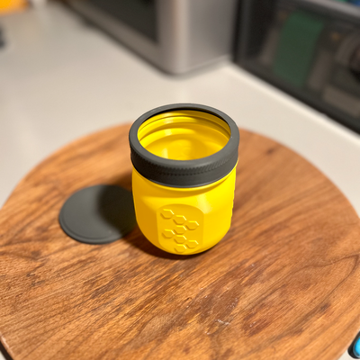 mason jar ring lid cap regular or short versions remixed by nukddd household decor masonjar ringcap 3d print model - Mito3D