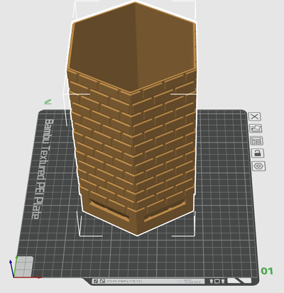 pote torre v2 by m holler casa jardim plantar panela turm tijolo mauer 3d print model - Mito3D