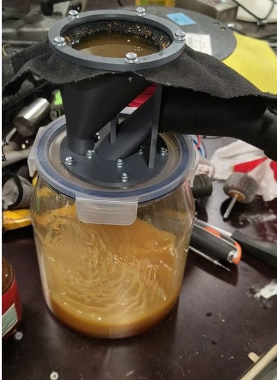 gemüse öl filtration by jori helin hobby diy filter vakuum wirbel 3d print model - Mito3D