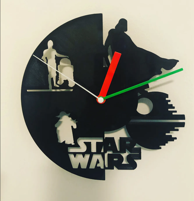 guerra galaxias reloj by cb3dmaker casa decoración ikea 3d print model - Mito3D