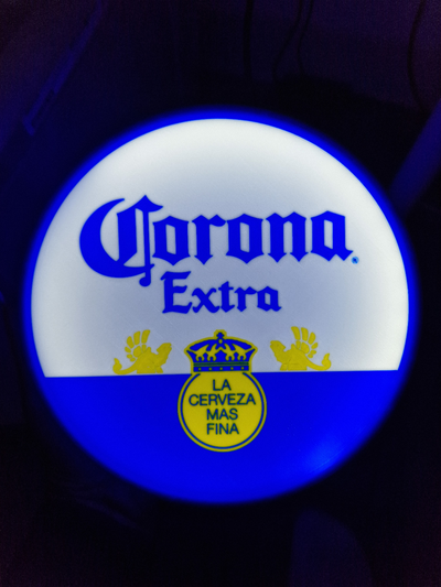 corona extra lightbox led lamp by nico91 art signs & logos beer decor fun almp light box boxes 3d print model - Mito3D