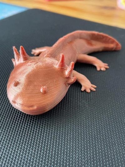 axolotl by magr099 miniatures animaux minecraft animal mignonne 3d print model - Mito3D