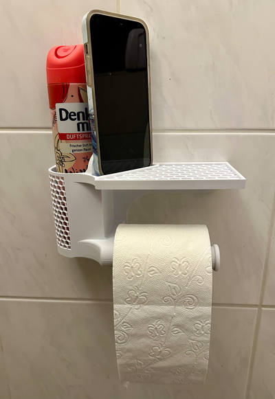 papier toilette titulaire soutien by thonem21 ménage maison modèles papaer téléphone intelligent 3d print model - Mito3D