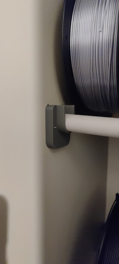 einfach halterung 20mm pvc rohr filament halter unterstützung on ikea gurke kabinett by kf designs werkzeuge veranstalter klammern hacken 3d print model - Mito3D