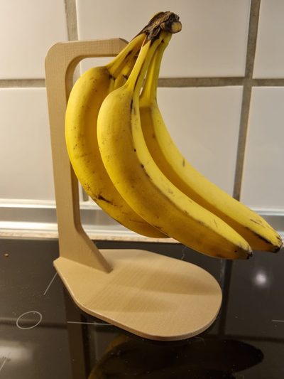 banana ficar pé remixado by imprimirgeggo casa modelos cozinha fruta 3d print model - Mito3D