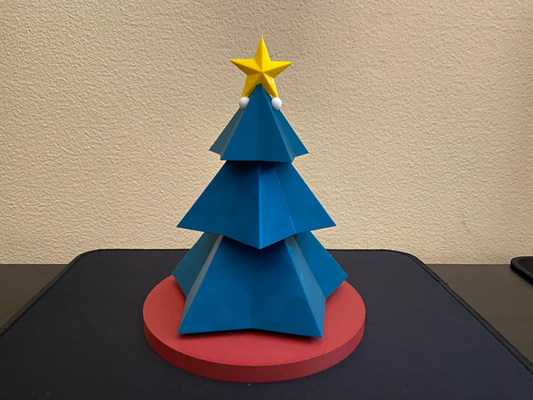 navidad árbol apilar by qjeezy casa decoración fiesta papa noel lindo construir sencillo fácil 3d print model - Mito3D