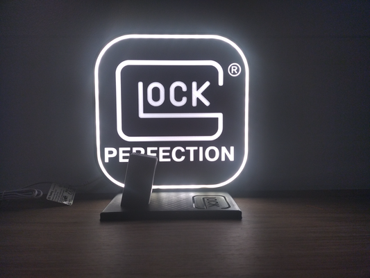 lampe led supporter glock 17 18 19 by ateliergbb loisir diy sport air glock17 glock18 glock19 arme pistolet rester ghk bambulab airsoft 3d print model - Mito3D