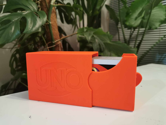 uno cartão caixa by rangebear passatempo faça unocard diversão família jogos suporte fácil montagem velozes organizador 3d print model - Mito3D