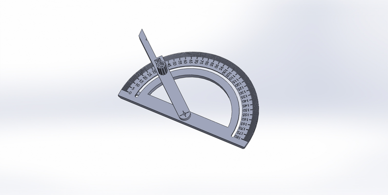 protractor - goniometro by dieggs tools hand 3d print model - Mito3D