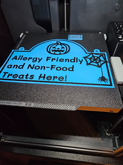 teal pumpkin project sign by dallasstarsfan art signs & logos halloween tealpumpkin trickortreat 3d print model - Mito3D