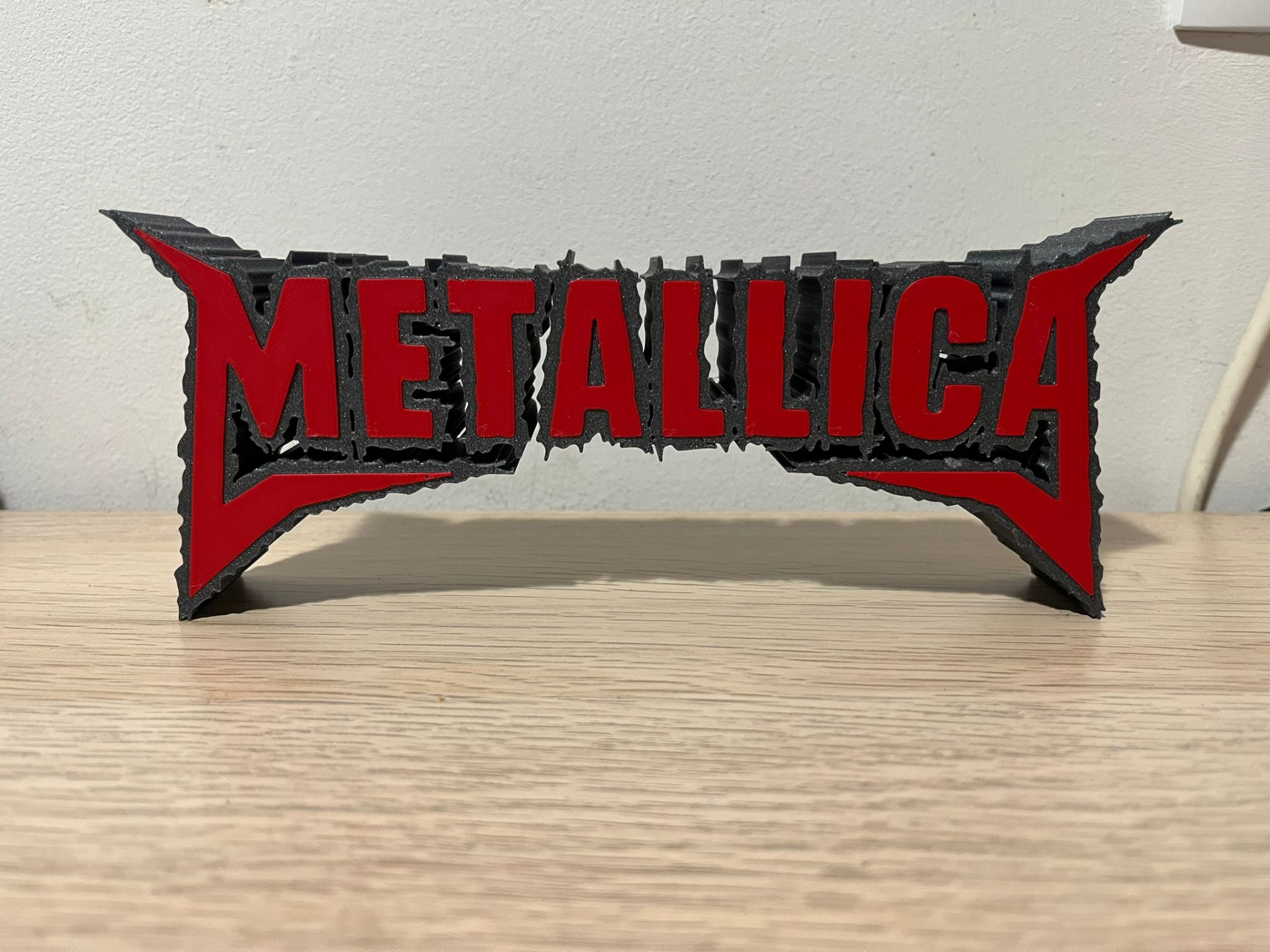 metallica logo neu gemischt by alex kunst zeichen logos schlüsselbund 3D print model - Mito3D