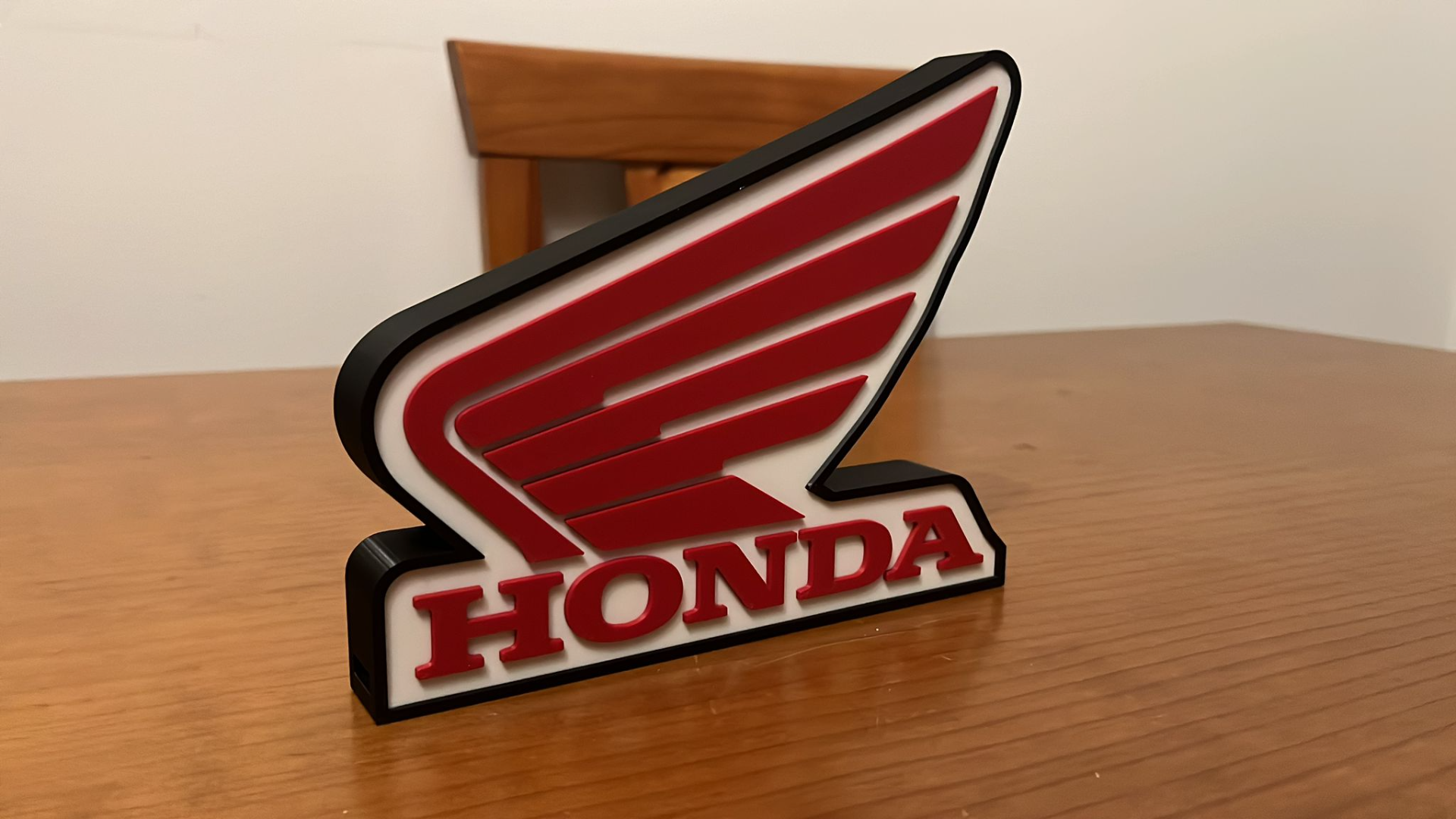 honda logo by alex art panneaux logos 3D print model - Mito3D