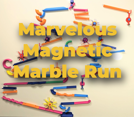 marvelous magnetic marble run - base set by waveman toys & games toy educational kids fun openscad magnet 3d print model - Mito3D