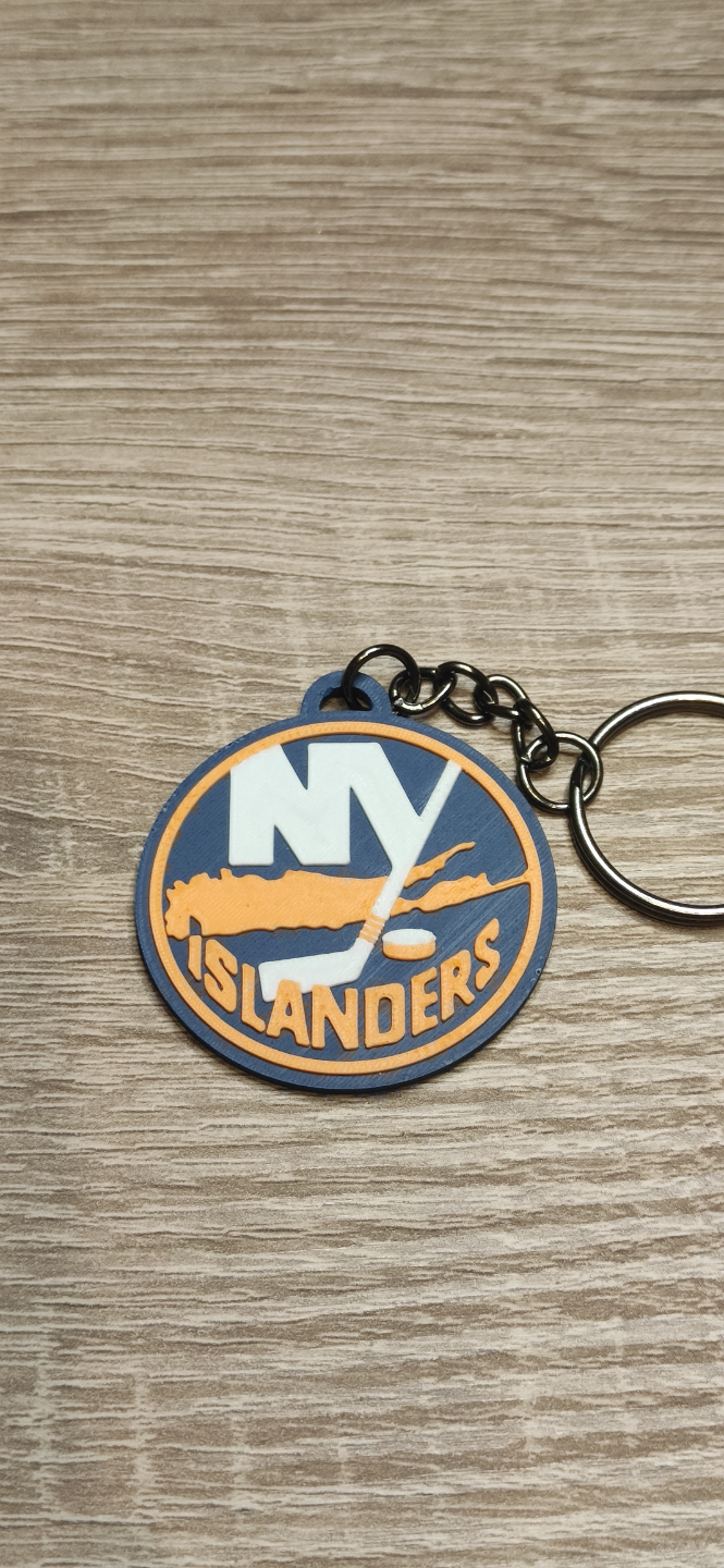 york islanders keychain by carlson art signs & logos nhl key keyrings keyring newyork hockey 3D print model - Mito3D