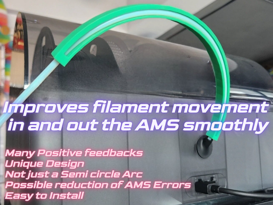 ams fix stack on failed to retract filament error by spstudio 3d printer accessories retraction amserror filamentpullouterror clogged broken amsproblem problem troubleshooting retry amsptfe ptfe p1p p1s x1c x1cc bambuams bambup1p bambup1s bambux1c stuck clog fail accessory adapter covers repair red base extrude extrusion buffer amsbuffer singleamsbuffer 3d print model - Mito3D