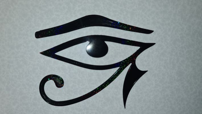 eye of ra by bottegaconz art signs & logos egyptian eyeofra 3d print model - Mito3D