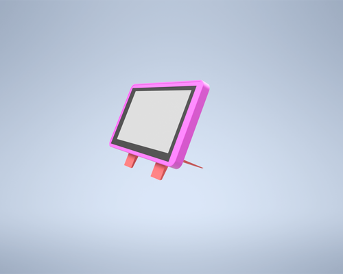framboise pi 4b 7 pouce toucher écran enceinte by mechaustin loisir diy électronique 4 3d print model - Mito3D