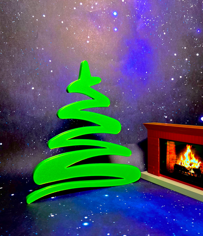 feriado árvore decoração by 3dimension costumes casa natal natal 2023 placa rabisco 3d print model - Mito3D
