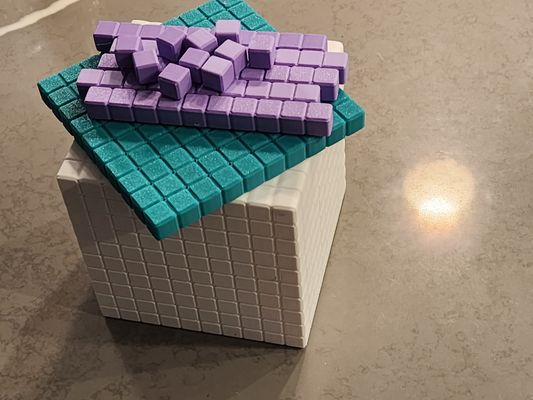 base 10 blocos 1 100 1000 by merijek educação matemática escola professor elementar manipulador 3d print model - Mito3D