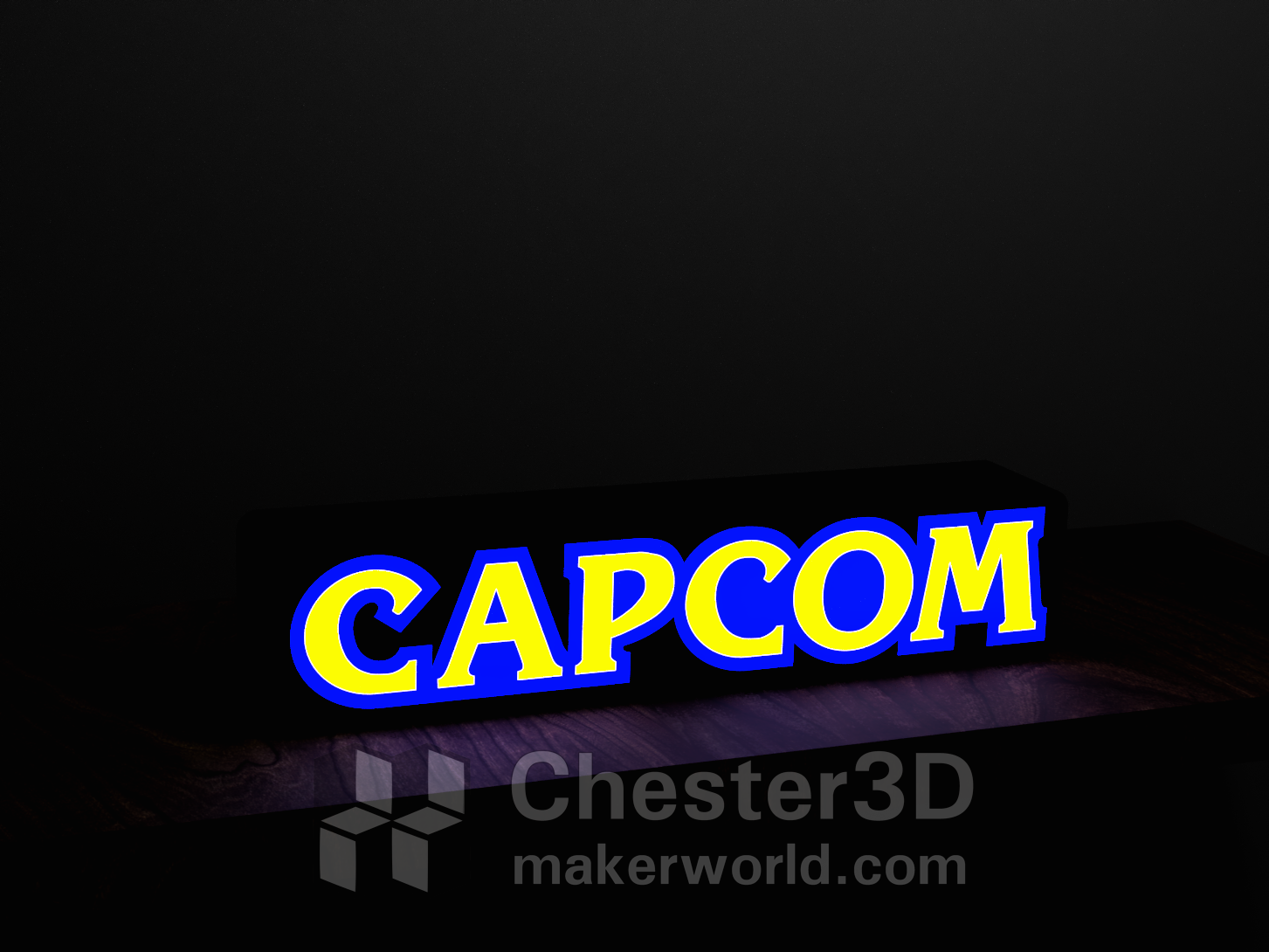 capcom guidato lightbox by chester3d domestico arredamento logo p1s led luce colore stazione gioco halloween lampbox lampada lampade xbox pikachu p1p portachiavi striscia natale multi regalo multicolore ams compleanno mini a1 mario decorazione nintendo ledbox casa pokemon aria 2023 3D print model - Mito3D