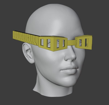 aizawa brille by ava3d drucken requisiten cosplays masken helme 3d print model - Mito3D