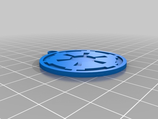 imperial cog by moby2112 art signs & logos starwars keychain thingiverse 3d print model - Mito3D