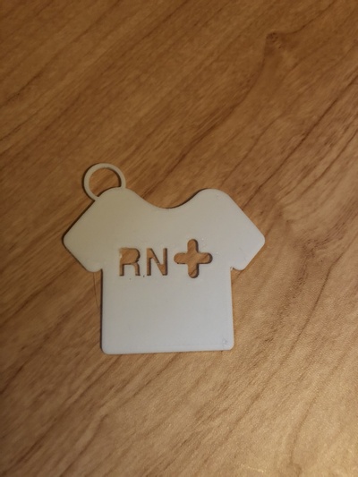 rn shirt keychain by moby2112 art signs & logos thingiverse rnkeychain 3d print model - Mito3D