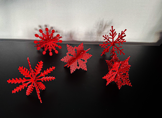 3d snowflakes 5 pack set by black glovz household festivities christmas 2023 ball balls p1p p1s x1c ams snowflake santa claus cookie cutter christmastree christmastreeornament ornament collection grinch heart keychain halloween accessory 3d print model - Mito3D