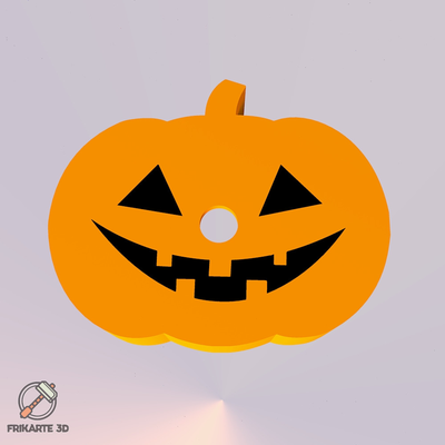 cadılar bayramı kabak mum kulp destek v4 by frikarte3d ev halkı dekor halloween2023 balkabağı mumluk 3d print model - Mito3D