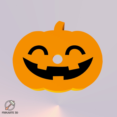halloween pumpkin candle holder v5 by frikarte3d household decor halloween2023 halloweenpumpkin 3d print model - Mito3D