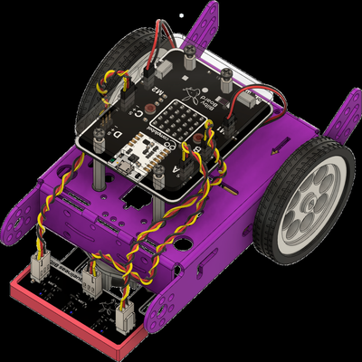 bilby line-following shield by complubot hobby & diy robotics crumble education irsensor linefolower robot sensor 3d print model - Mito3D