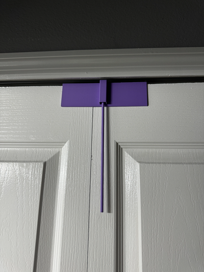 bi fold deslizamento porta fechadura criança by stevevillardi casa modelos segurança 3d print model - Mito3D
