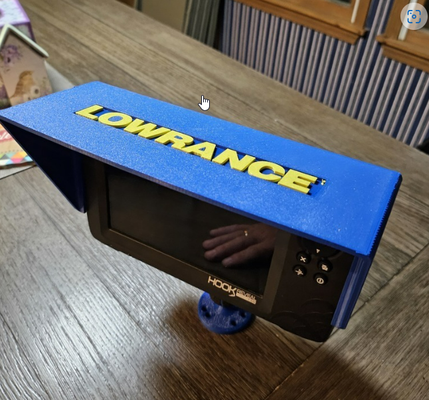 lowrance hook 7 reveal sunshade by jeff smith hobby & diy sport outdoors boat boating fishboat fish 3d print model - Mito3D