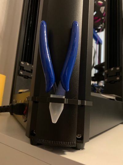 alicate suporte flsun v400 super piloto remixado by sweb3791 3d impressora acessórios porta alça filamento pinças fórceps ferramenta par of cortador 3d print model - Mito3D