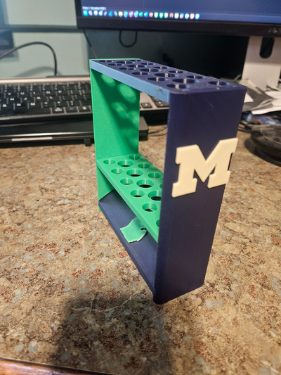 uofm bebendo palha secador by jeff ferreiro casa modelos wolverines universidade of michigan 3d print model - Mito3D