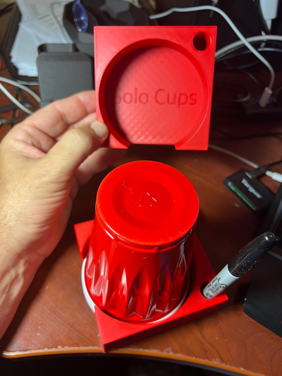 solo cup pen holder by user 1461390664 household festivities marker 3d print model - Mito3D