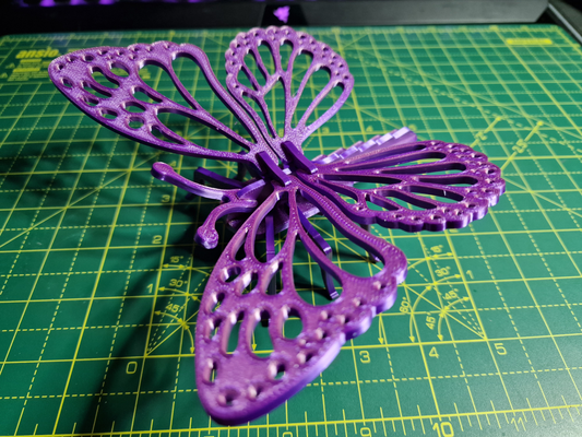 butterfly puzzle assembly video included by 3domsculpts art 2d insect wings cute fun pretty 3d print model - Mito3D
