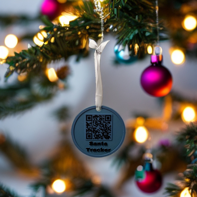 santa tracker bauble by davidkelly021 household decor christmas decoration holiday tree 3d print model - Mito3D