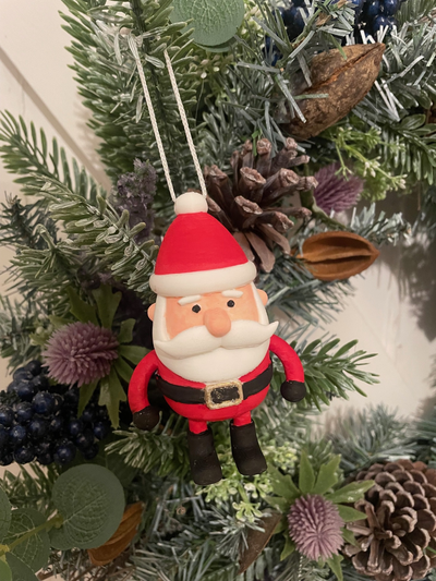 santa - christmas tree decoration by stag 3d household festivities christmas2023 noel santaclaus xmas treedecoration hanging bauble 3d print model - Mito3D
