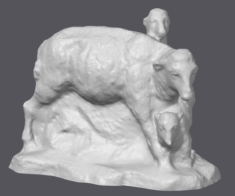 nativité scène mouton 3 by monsieur jay miniatures noël mas crèche animal miniature 3d print model - Mito3D
