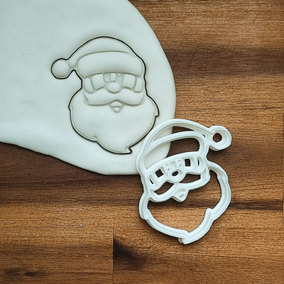 santa claus cookie cutter by theodor household decor cutters christmas 3d print model - Mito3D