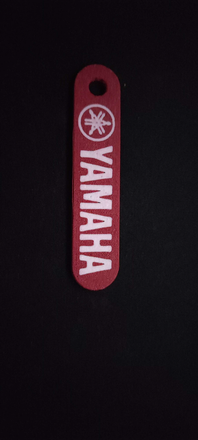 yamaha llavero by pura grandeza arte señales logos rojo logo 3d print model - Mito3D