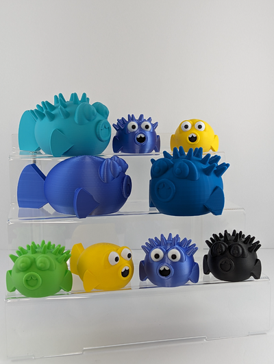 puffer fish by nighcore toys & games characters toy cute sea ocean marine drive toydrive lmshow 3d print model - Mito3D